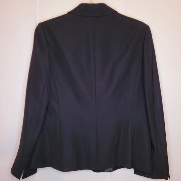 Calvin Klein womens classic black two button blazer size 12 petite - Picture 2 of 8